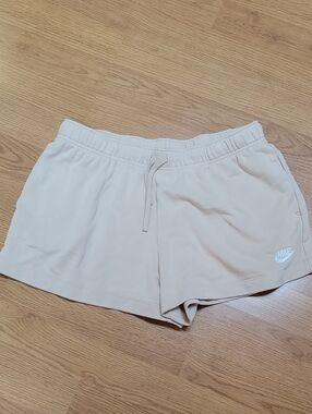 Nike Women's Beige Athletic Drawstring Shorts